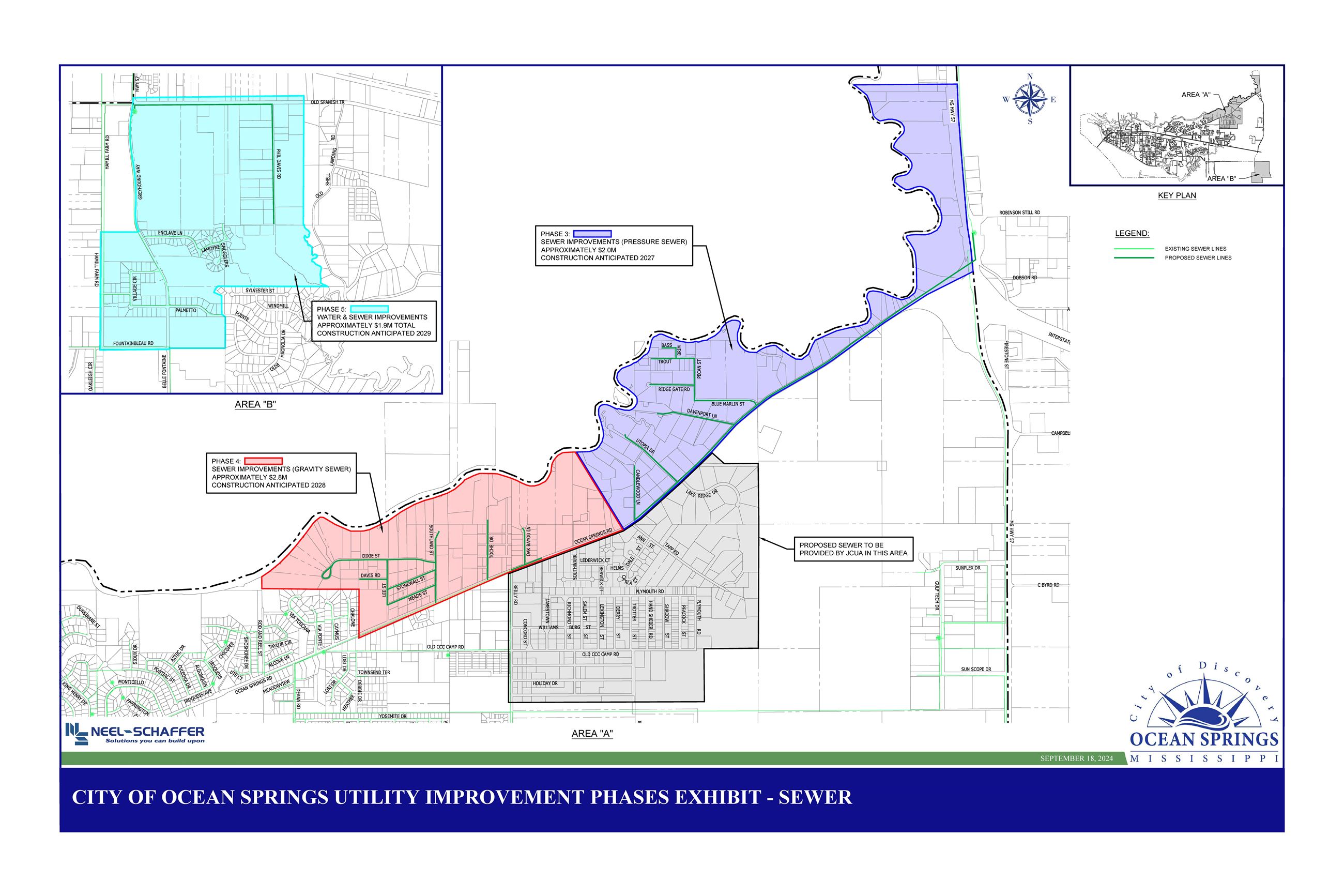 PHASE EXHIBIT UTILITY IMPROVEMENT PLAN - SEWER