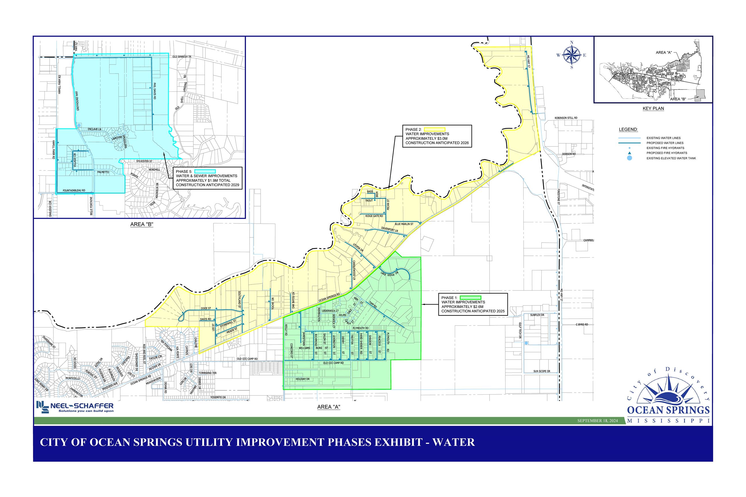PHASE EXHIBIT UTILITY IMPROVEMENT PLAN - WATER